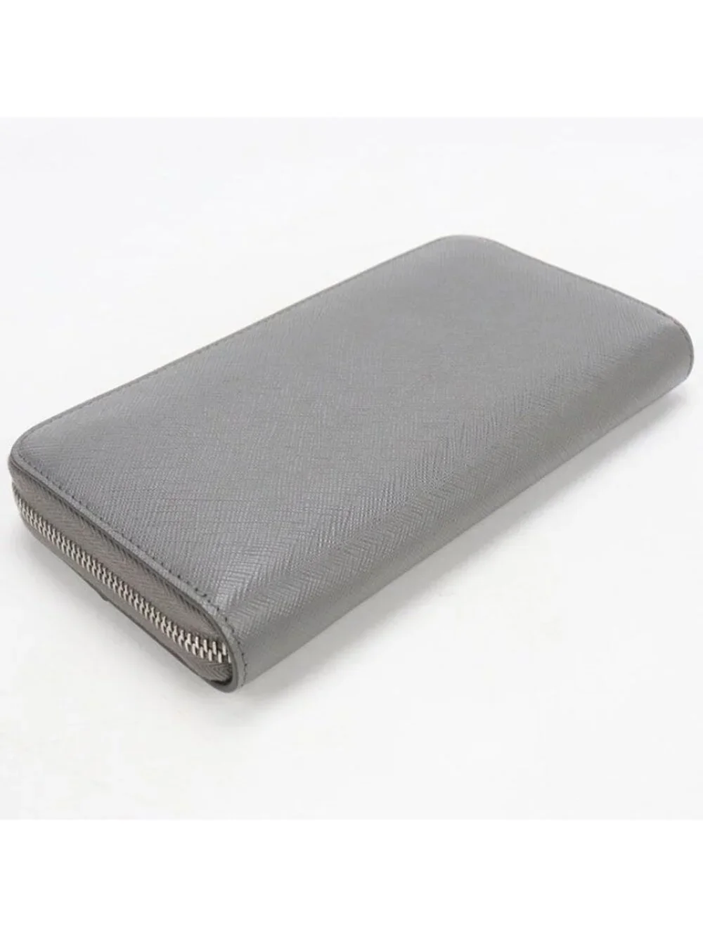 Prada Saffiano Leather Wallet Zip Around